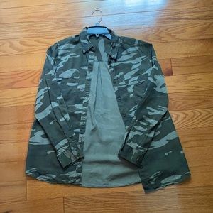 camo flannel style shirt
